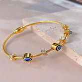 Gold Platted Evil Eye Stylish Bracelet